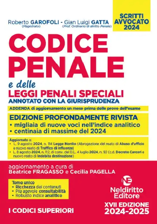 Immagine 0 di Codice Penale Ann.giurisprud.2024 Avv.