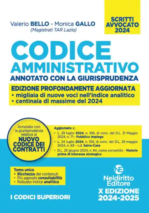 Immagine 0 di Codice Amministrativo 2024 Avvocato