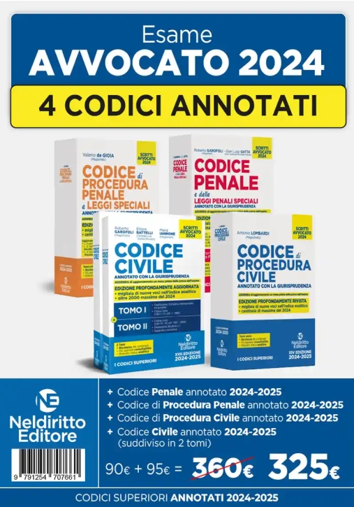 Immagine 0 di Kit Codici Annotati 4vol.202425 Avvoc.