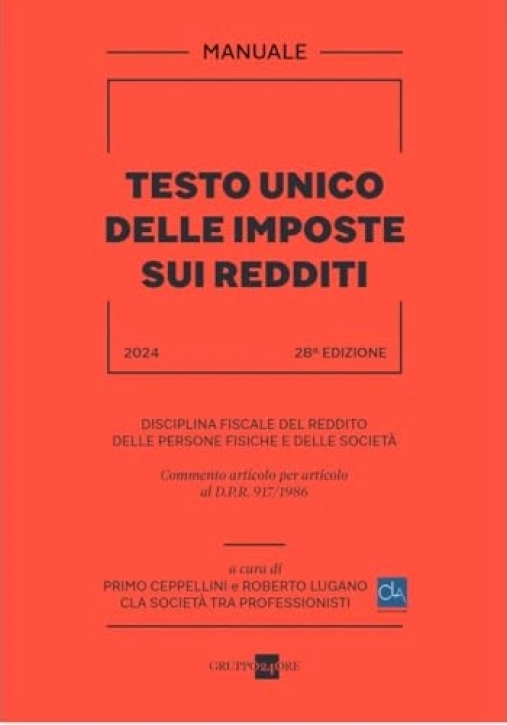 Immagine 0 di Testo Unico Imposte Redditi 2024 28ed.