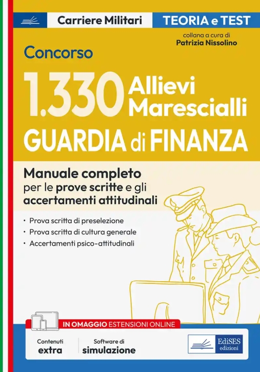 Immagine 0 di 1330 Allievi Marescialli Gdf - Manuale Prove Scritte