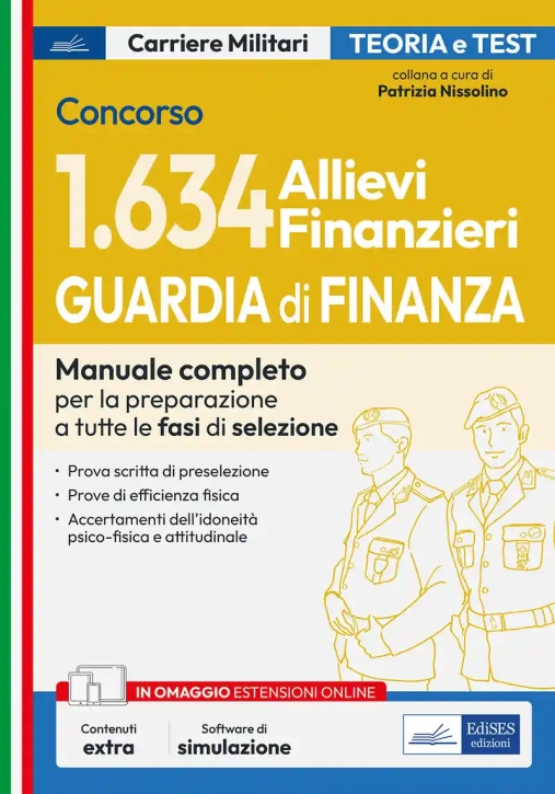 Immagine 0 di Concorso 1634 Allievi Finanzieri -manuale Completo Vol. U 