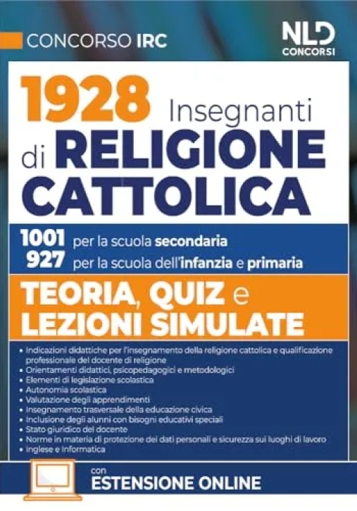 Immagine 0 di 1928 Insegnanti Religione Cattolica - Teoria + Lezioni Simulate