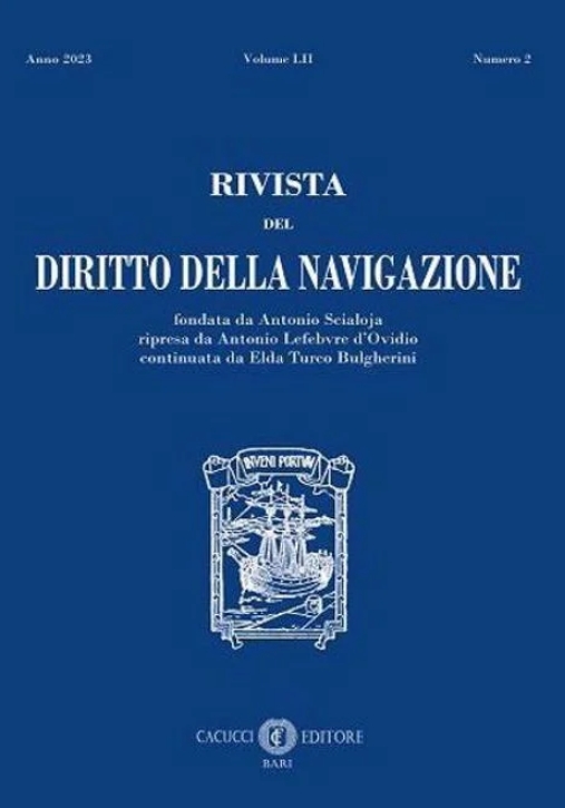 Immagine 0 di Rivista Diritto Navigazione 2-2023