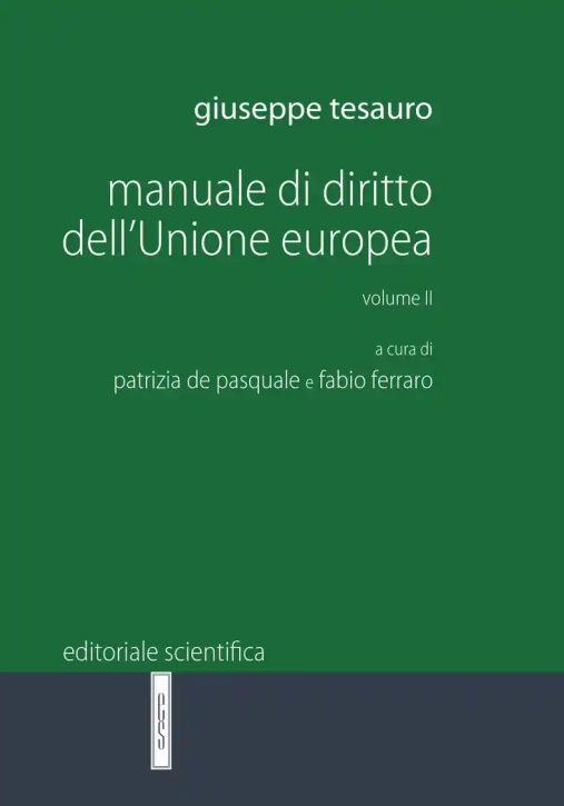 Immagine 0 di Manuale Diritto Unione Europea Vol.2