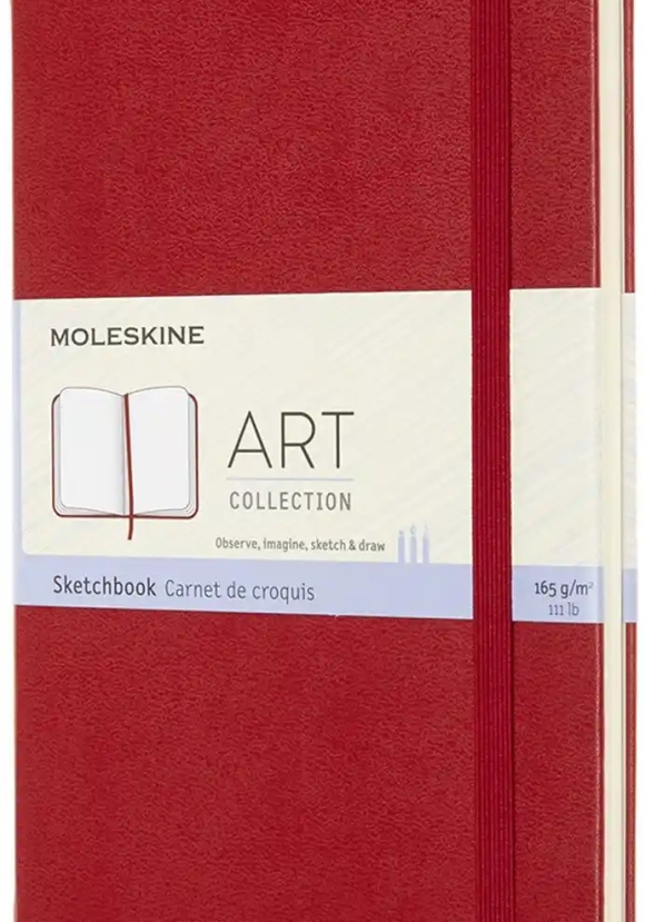 Art Sketchbook Med Scarlet Red