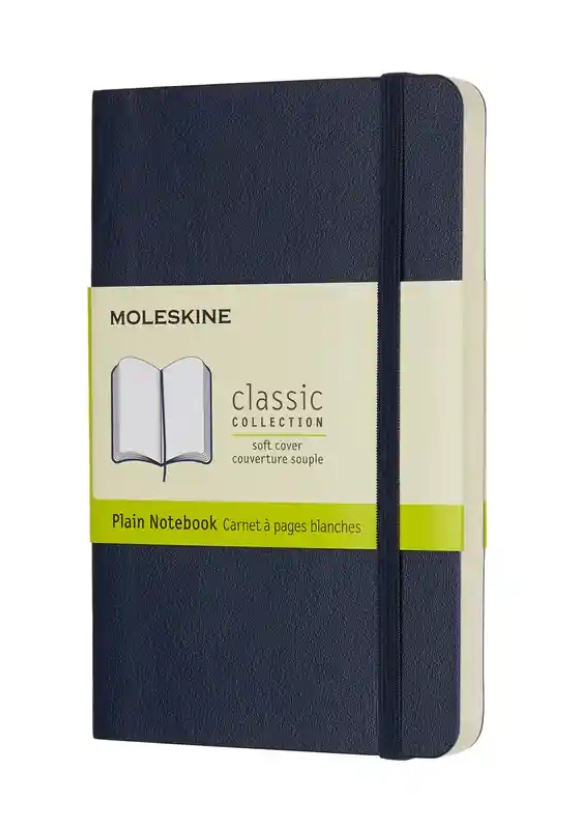 Moleskine Notebook Pocket Plain Sapphire Blue Soft