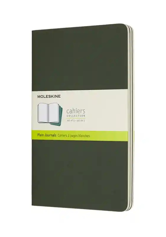 Cahier Journals Large Plain Myrtle Green