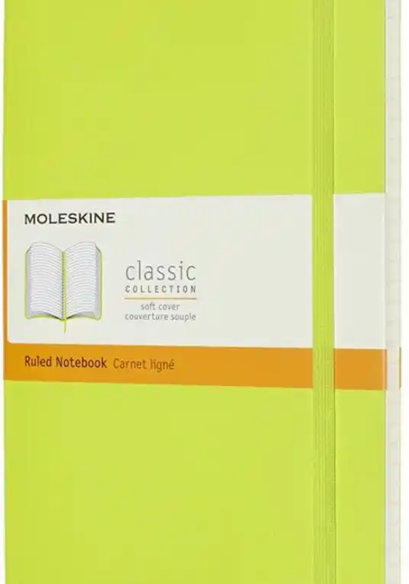 Notebook Large Ruled Soft Lemon Green