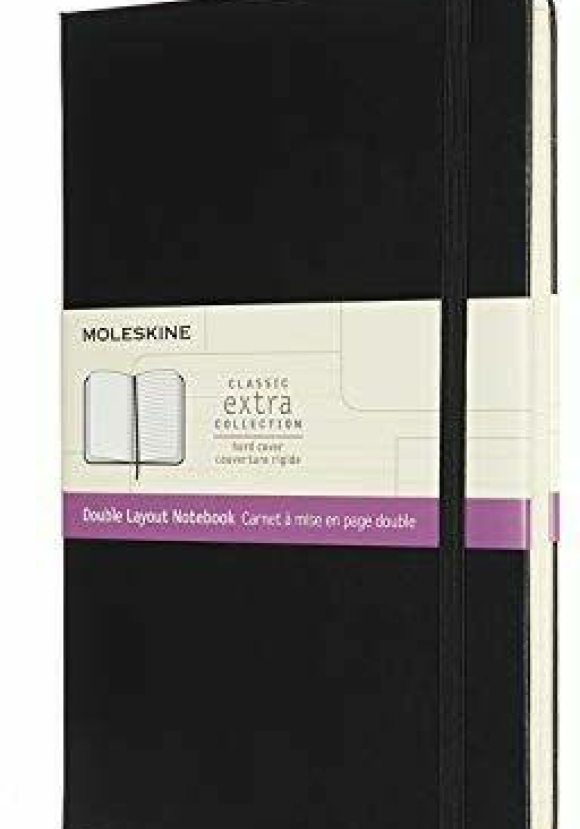 Notebook Large Rul-pla Black Hard