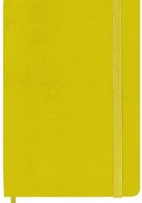 Notebook Pocket Ruled Hay Ylw Hard Silk