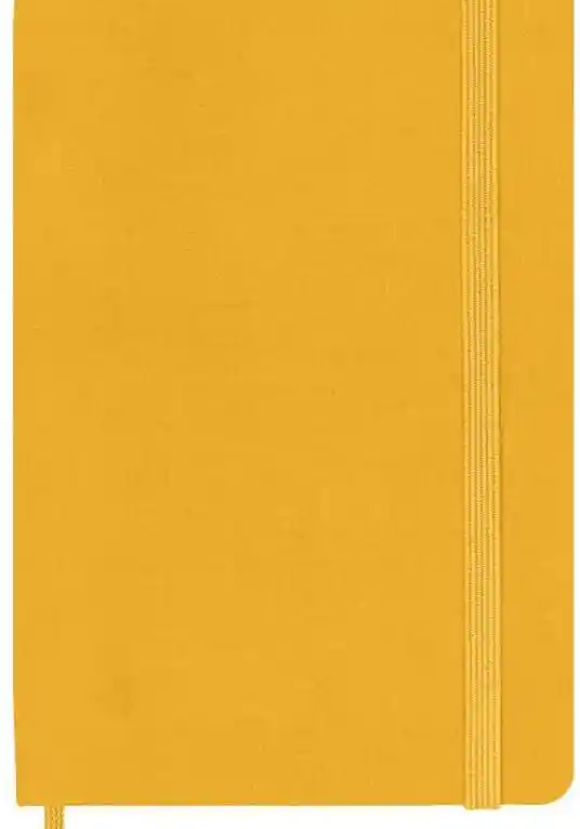 Notebook Pocket Ruled Orange Ylw Hard Silk