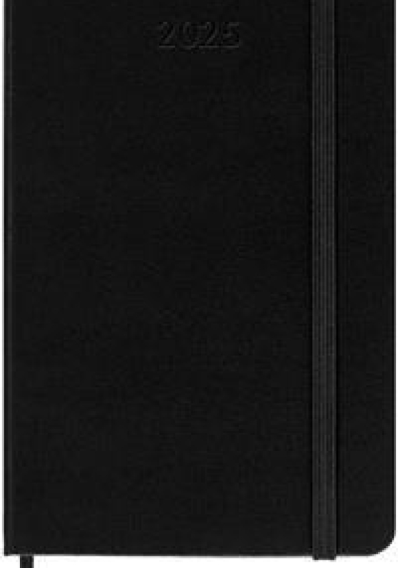 12m Weekly Notebook Pocket Black Hard