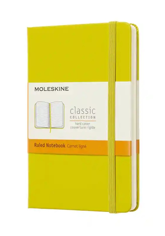 Moleskine Classic Notebook Pocket Ruled Hard Cover Dandelion Yellow