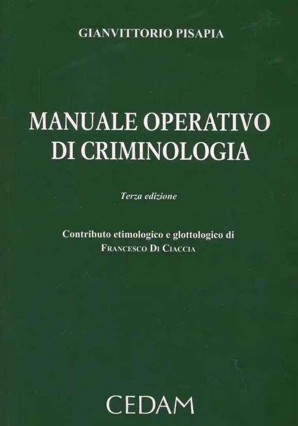 Manuale Operativo Di Criminolo