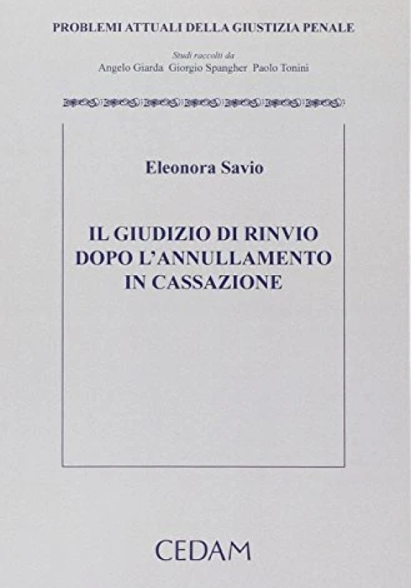 Giudizio Di Rinvio Dopo L'annu