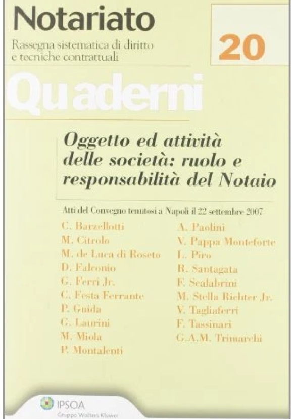 Oggetto E Attivit? Delle Socie