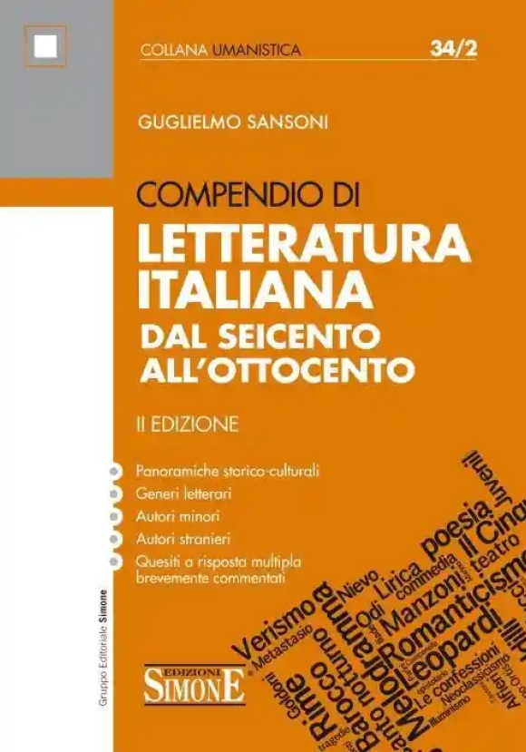 34/2 Compendio Di Letteratura Italiana Dal Seicento All'ottocento