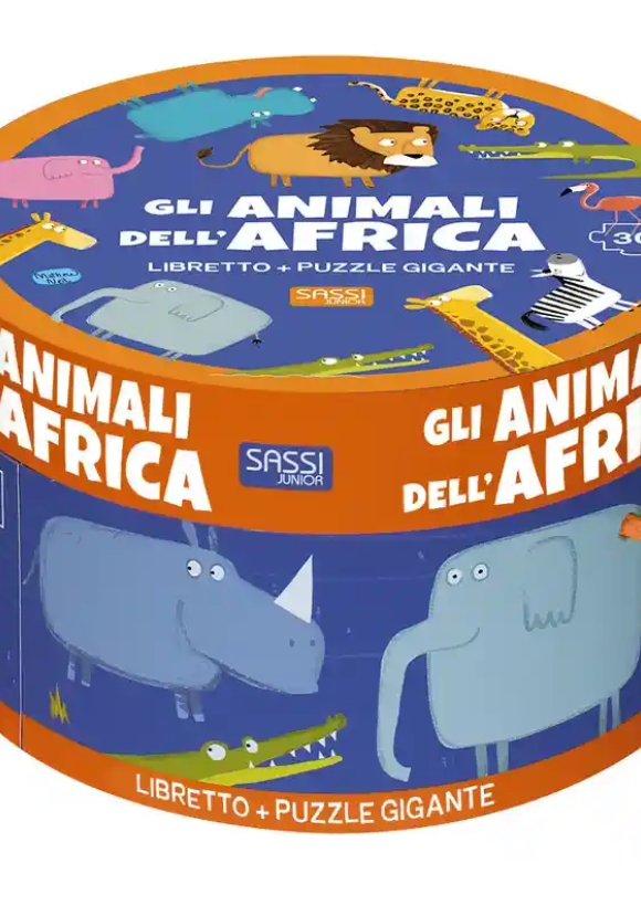 Animali Dell'africa. Ediz. A Colori. Con Puzzle (gli)