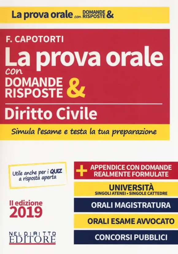 La Prova Orale - Diritto Civile