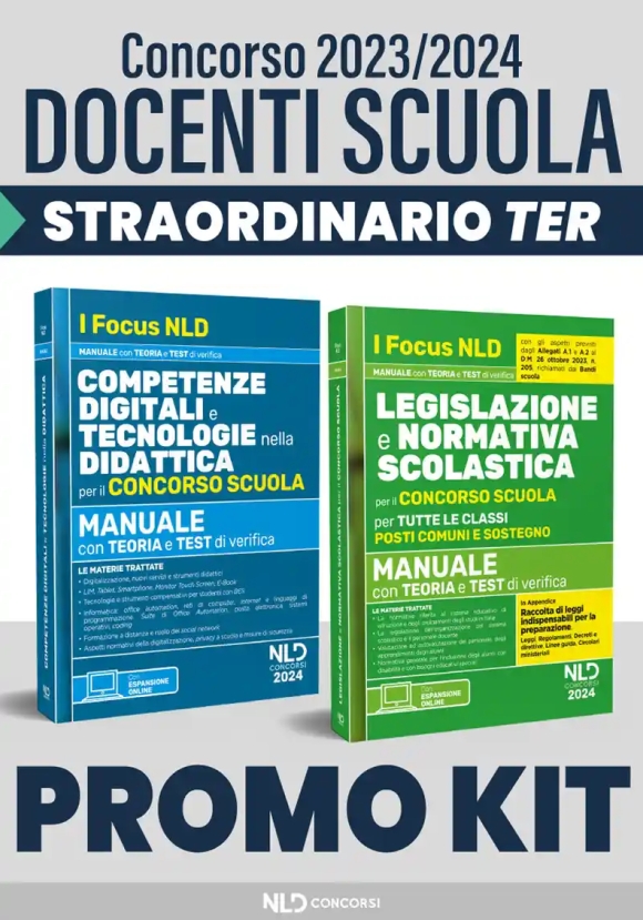 Kit 2v - Docenti Scuola Ter - Competenze Digitali + Legislazione Normati