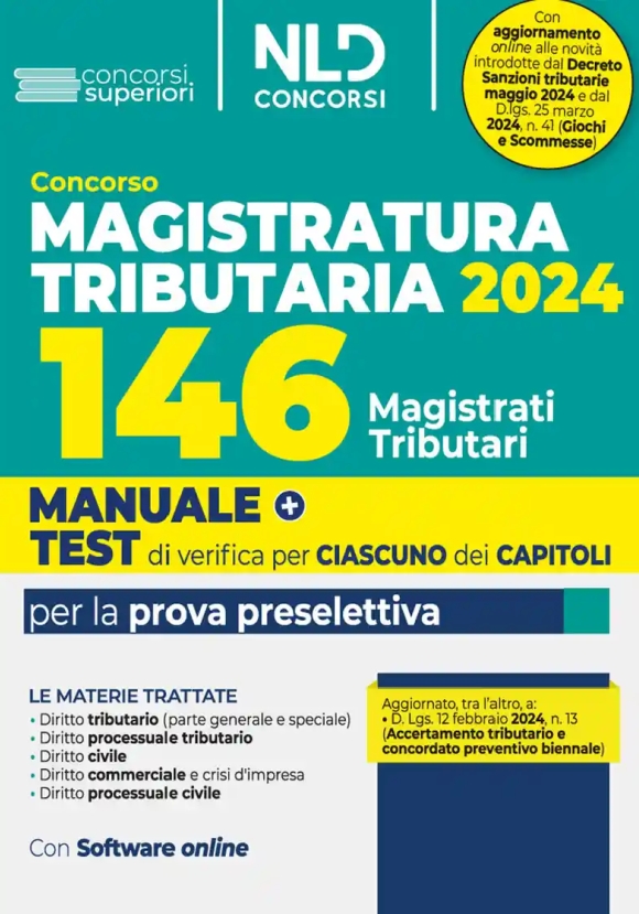 146 Magistrati Tributari 2024 Manuale