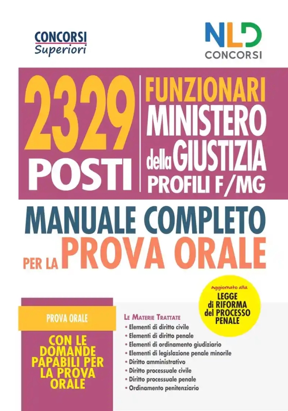 2329 Funzionari Min.giustizia Prof.fmg