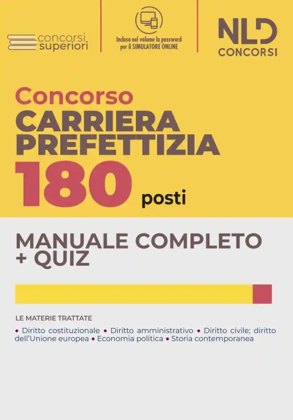 180 Carriera Prefettizia Manuale  Quiz