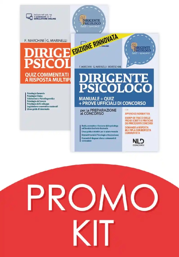 Kit 2v - Dirigente Psicologo - Manuale + Quiz