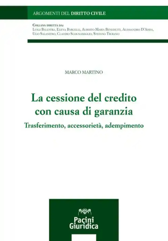 Cessione Del Credito Con Causa Di Garanz