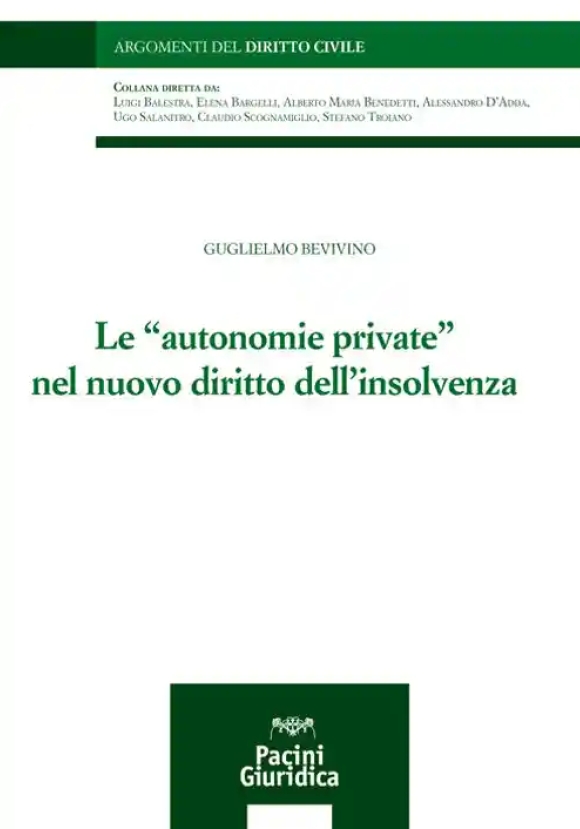 Autonomie Private Nuovo Diritto Insolv.