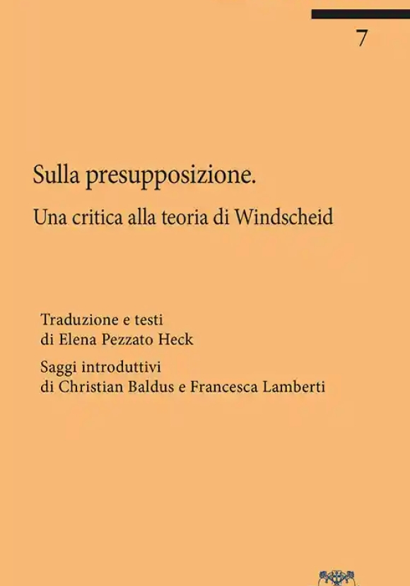 Sulla Presupposizione Critica Teoria