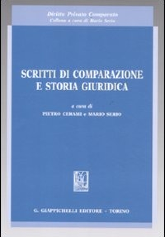 Scritti Di Comparazione Storia Giuridica