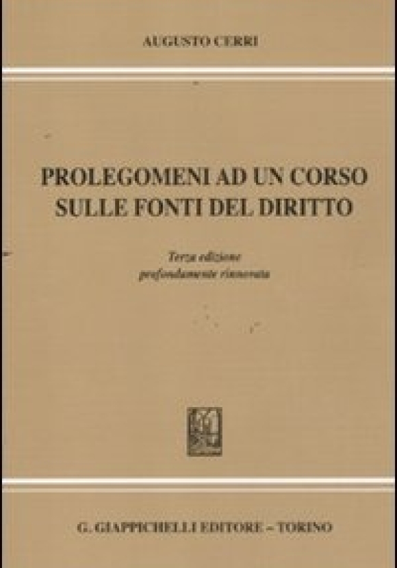 Prolegomeni Corso Fonti Diritto 3ed.