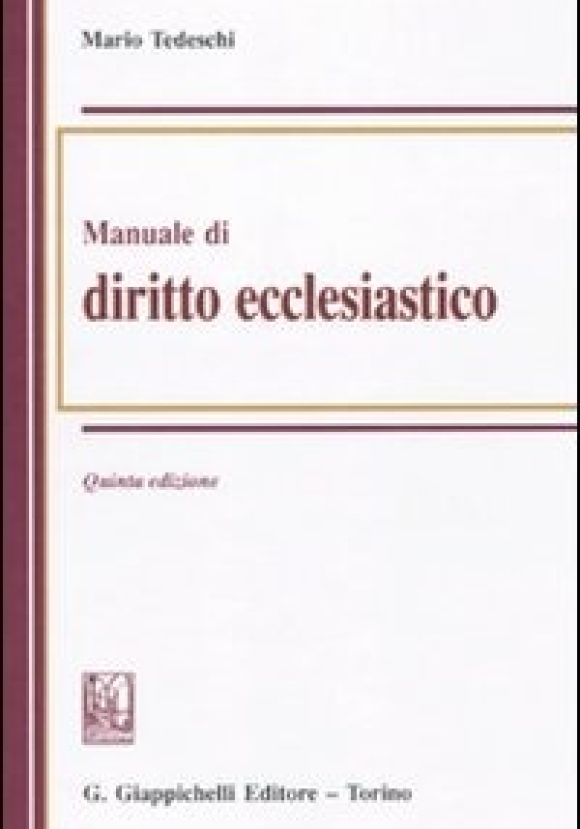 Manuale Diritto Ecclesiastico 5ed.