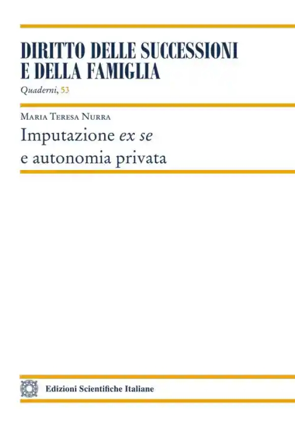 Imputazione Ex Se Autonomia Pr