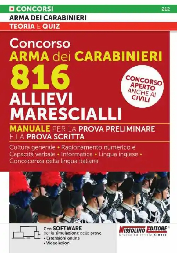 816 Allievi Marescialli Arma Carabinieri