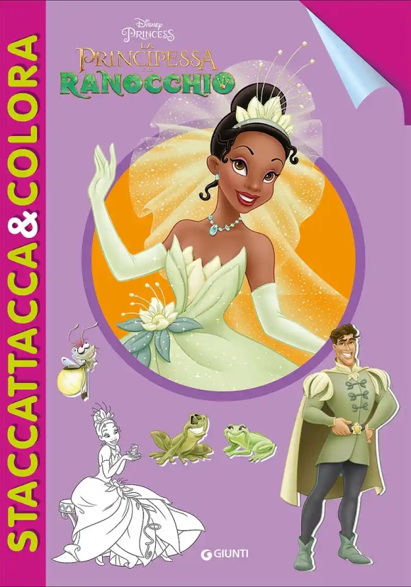 Principessa E Il Ranocchio. Staccattacca E Colora. Con Adesivi. Ediz. Illustrata (la)