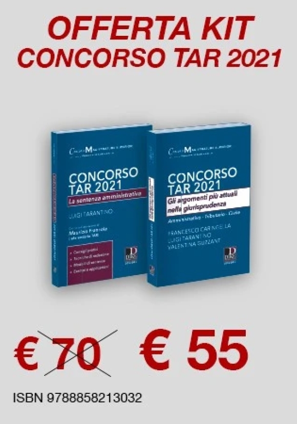 Kit 2v - Concorso Tar 2021 - Sentenza + Argomenti