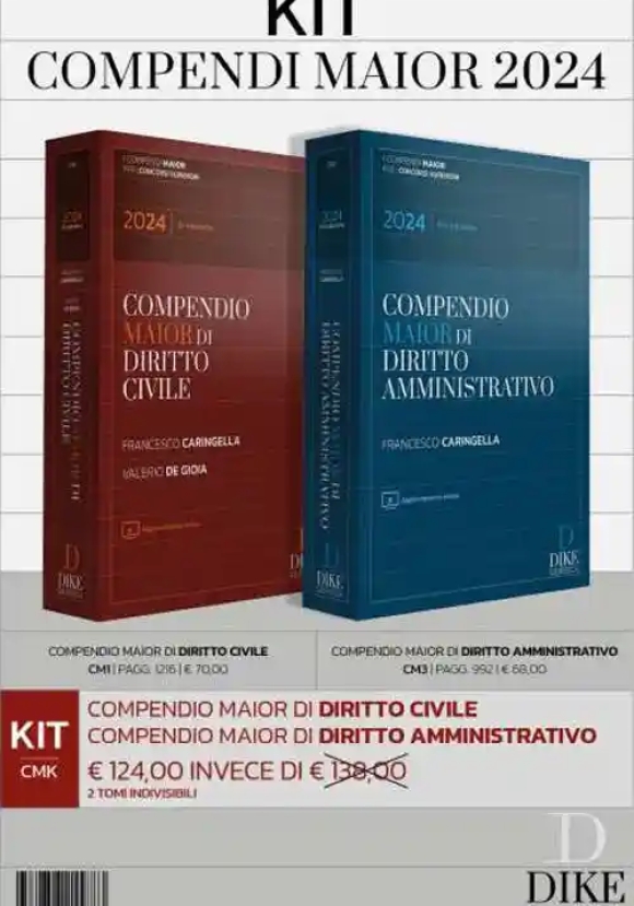 Kit 2v - Compendi Maior - Civile + Amministrativo