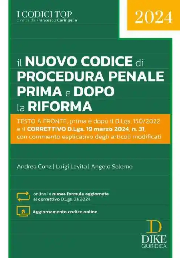 Nuovo Codice Proced.penale Prima E Dopo