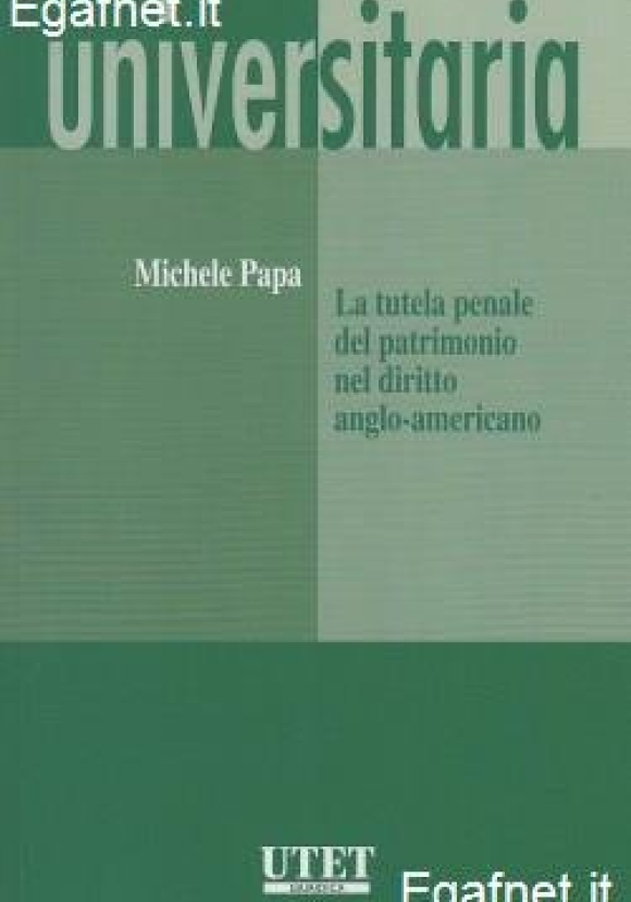 Tutela Penale Patrimonio Dir.anglo-amer.