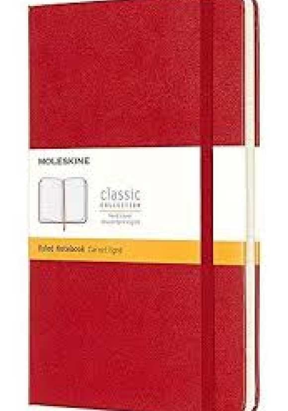 Moleskine Notebook Lg Rul Red Hard