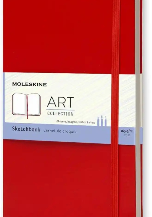 Moleskine Sketchbook Lg Red