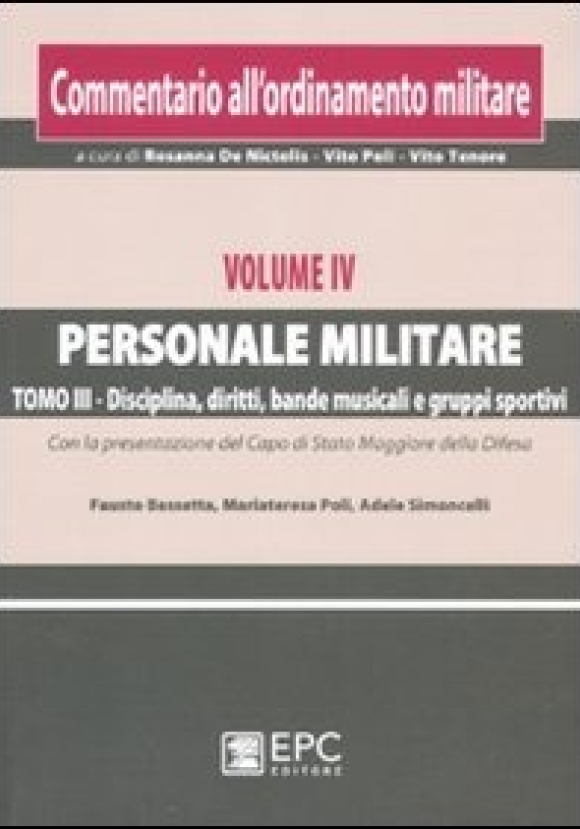 Personale Militare Commentario All'ordinamento Militare: 43