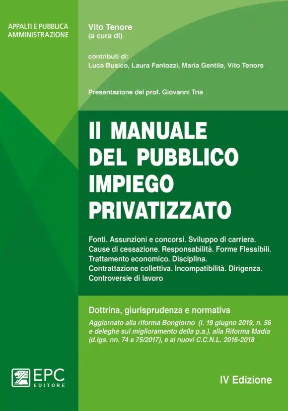 Il Manuale Del Pubblico Impiego Privatizzato - 4ed