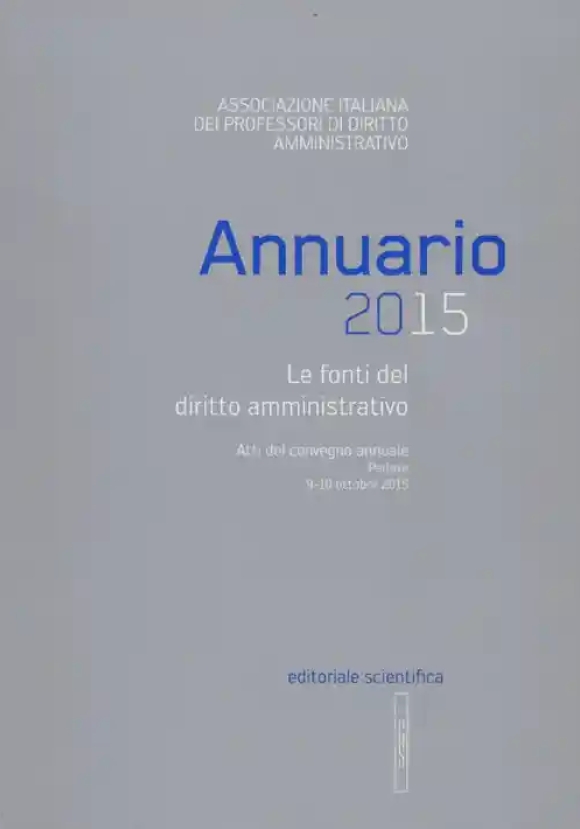 Annuario 2015 Fonti Diritto Amm.vo