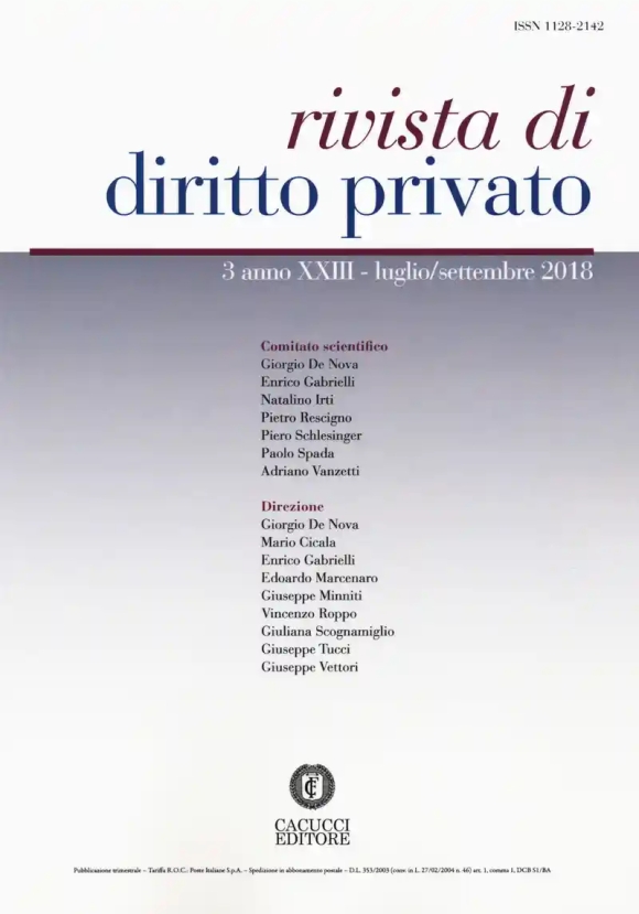 Rivista Di Diritto Privato