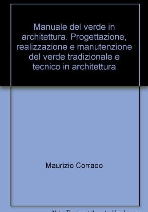 Manuale Del Verde In Architett