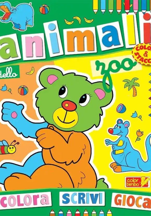 Colora Gli Animali Dello Zoo. Ediz. Illustrata